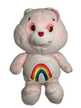 VTG Kenner Care Bears 1983 Pink Cheer Bear Rainbow 16” Stuffed Animal Plush